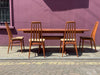 1960s Eva dining chairs by Niels Koefoed