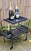 1950s metal  French Bar trolley in the style of Mathieu Mategot