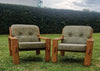 1970s Green leather Bonanza lounge chairs by Esko Pajamies