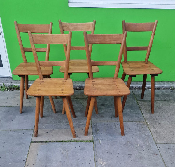Set of 4 dining chairs by Adolf Schneck