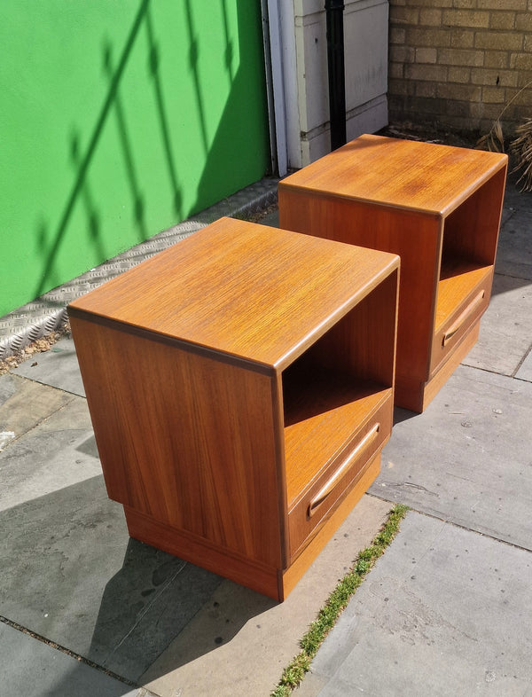 1960s Fresco range Gplan designed bedside cabinets