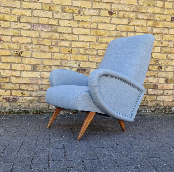 Sculptural  Italian  Lounge Chair, 1950's,