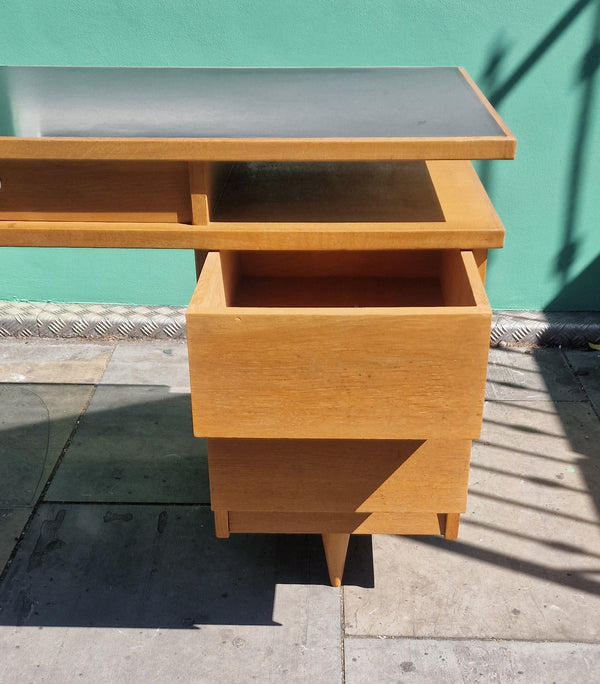 1950s Oak  French writing desk