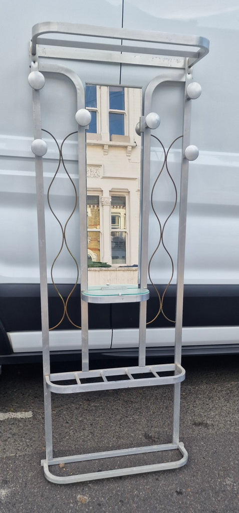 Deco French aluminium Hall coat stand