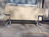 Vintage Pieff Mandarin 2 Seater Cream Leather Sofa Tim Bates 1970s