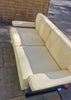 Vintage Pieff Mandarin 2 Seater Cream Leather Sofa Tim Bates 1970s