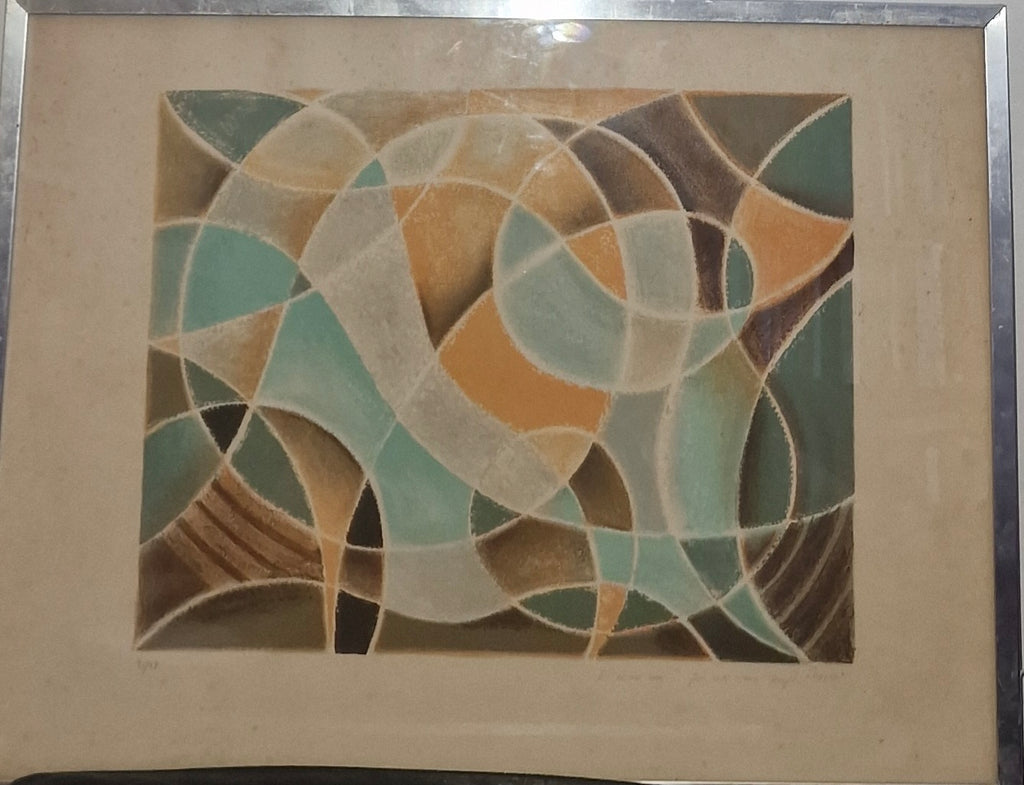 Original lithograph – Abstract composition – Signed – Limited edition