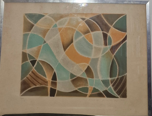Original lithograph – Abstract composition – Signed – Limited edition