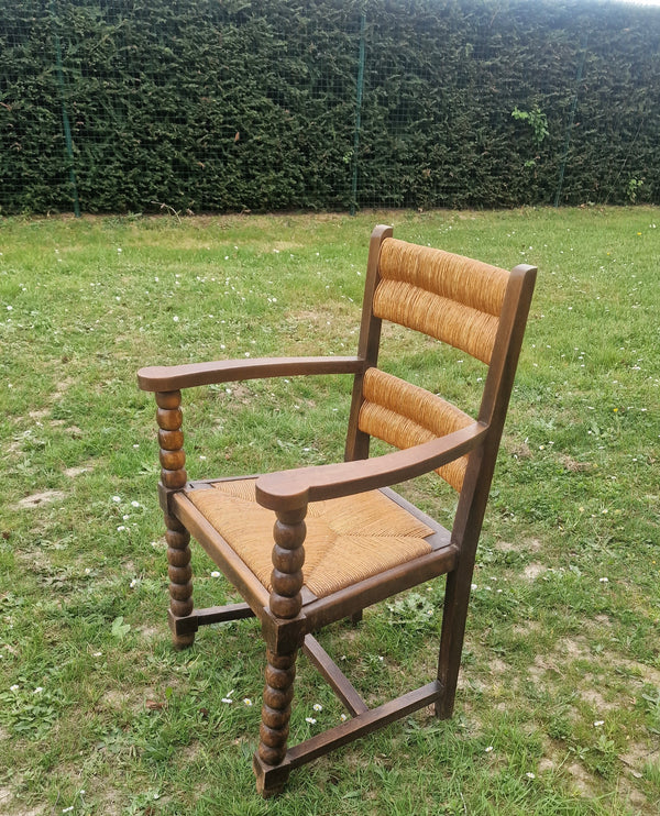 1940s carver chair attributed to Charles Dudouyt