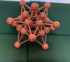 Decorative 1960s Atomic wooden Science culture sculpture
