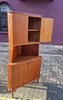 1960s Mid-Century Tall teak corner cabinet