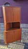 1960s Mid-Century Tall teak corner cabinet