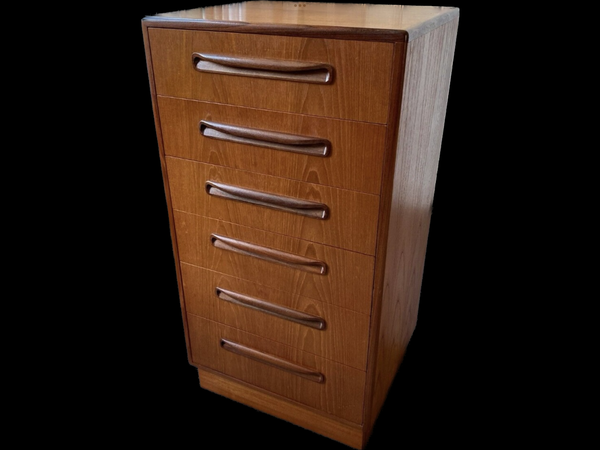 G Plan Fresco Tall Boy Chest Of Drawers