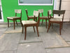 A Set of 6 Mid Century Dining Chairs by Vanson for Heals