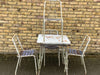 1950’s French Garden table and 4 stackable chairs