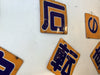Vintage Enamel Japanese double sided shop signs (Maruishi Bicycle)