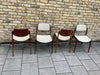 1960's set of 4 Scandinavian dining chairs