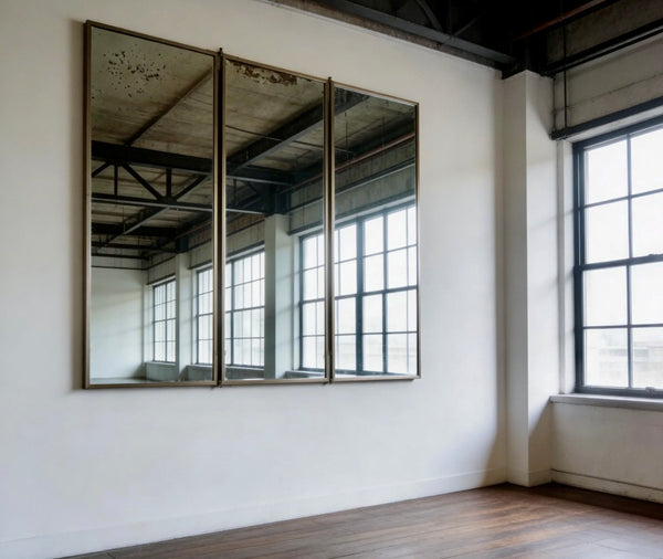 1920’s Triptych French wall mirror by Miroir Brot