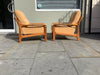 1970s Pair of armchairs in soft leather Danish