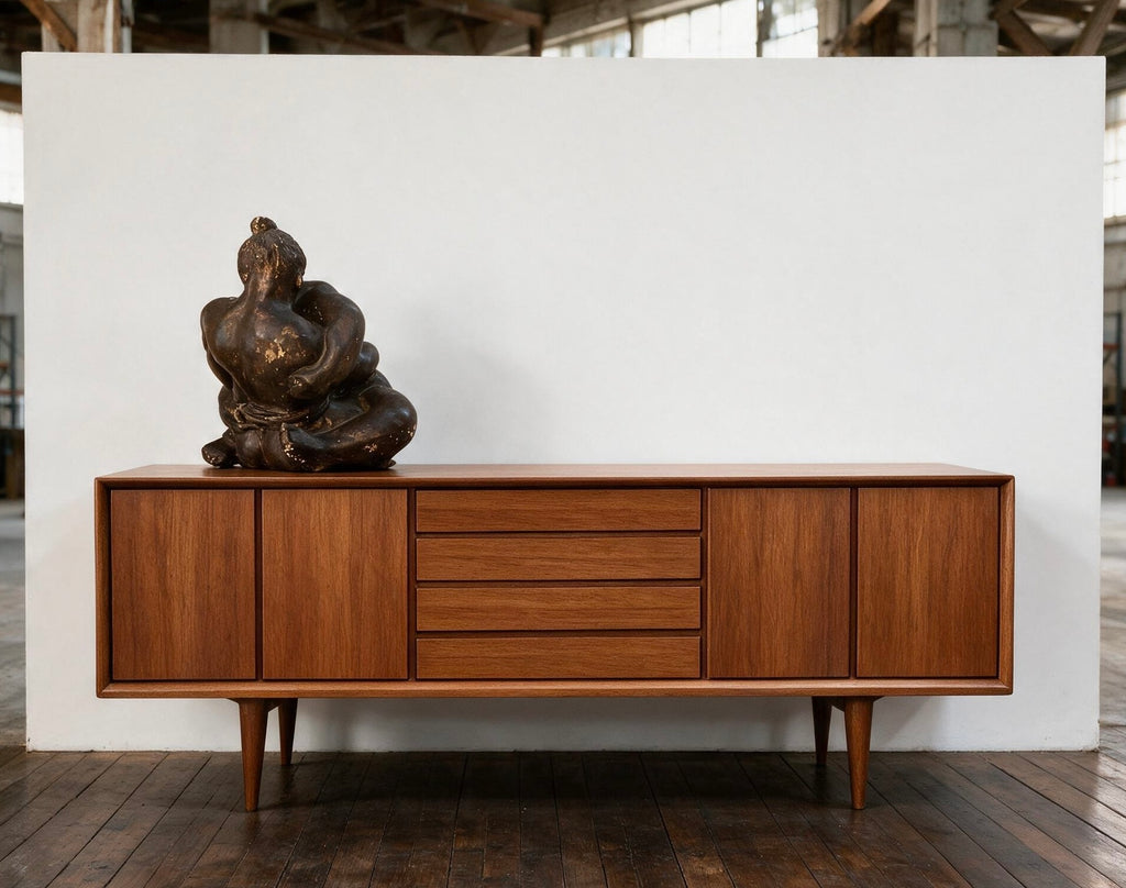 VINTAGE TEAK SCANDINAVIAN  SIDEBOARD  1960S