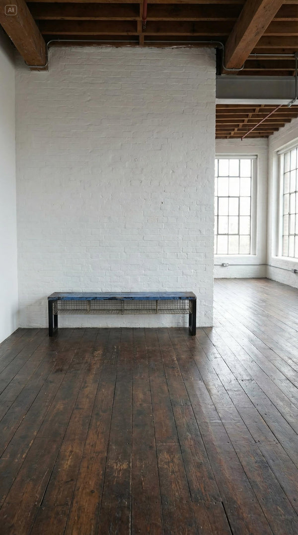 School Vintage Pigeon Hole Bench