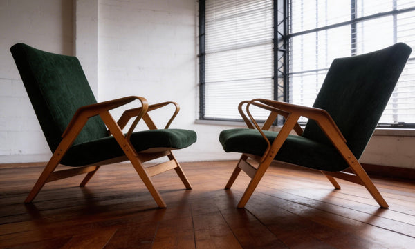 Mid-Century Bentwood Armchair by Frantisek Jirak for Tatra 1950s