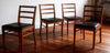 1960s  4x Teak dining chairs