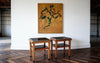 A pair of  Belgium Deco side tables