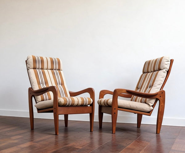 Danish high back armchair