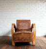 1930s French Leather armchair