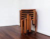 Bruno rey stool style Danish stackable nest of tables