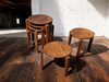 Bruno rey stool style Danish stackable nest of tables