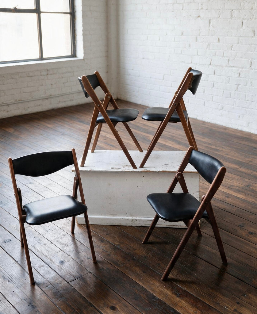 1960s Coronet Folding Chairs By Norquiest