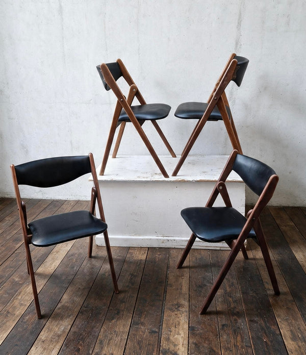 1960s Coronet  folding chairs by Norquist