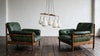 1970s German leather armchairs