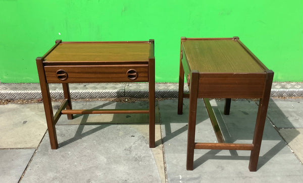 A pair of 1960’s Bedside cabinets attributed to Jacques Hauville