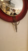 1950s Atomic convex wall mirror