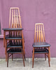 6x Rosewood Eva dining chairs by Niels Koefoed