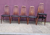 6x Rosewood Eva dining chairs by Niels Koefoed