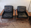 A pair of Norwegian  armchairs by Sven Ivar Dysthe for Dock Mobler