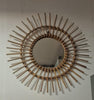 Sun star bamboo mirror French