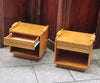 1970s French pair of bedside cabinets