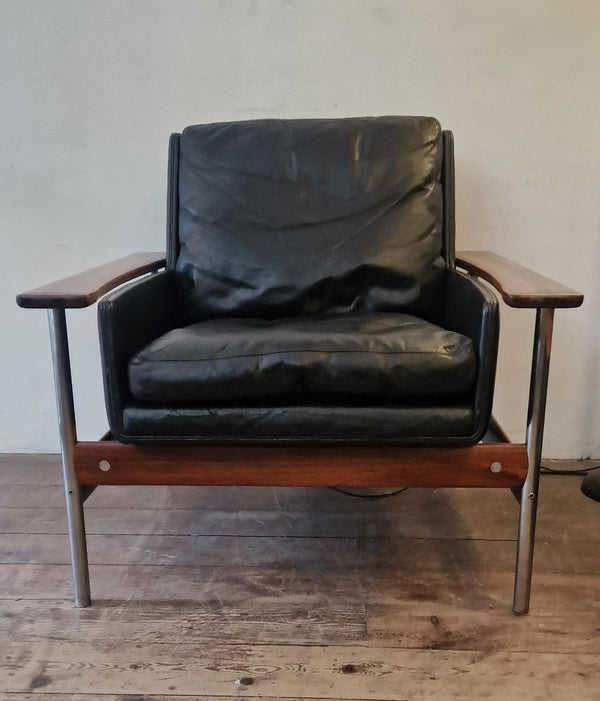 A pair of Norwegian  armchairs by Sven Ivar Dysthe for Dock Mobler