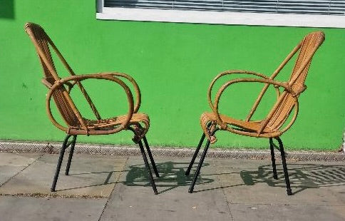 1950s Rattan easy chair