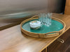 1970’s  round bamboo tray
