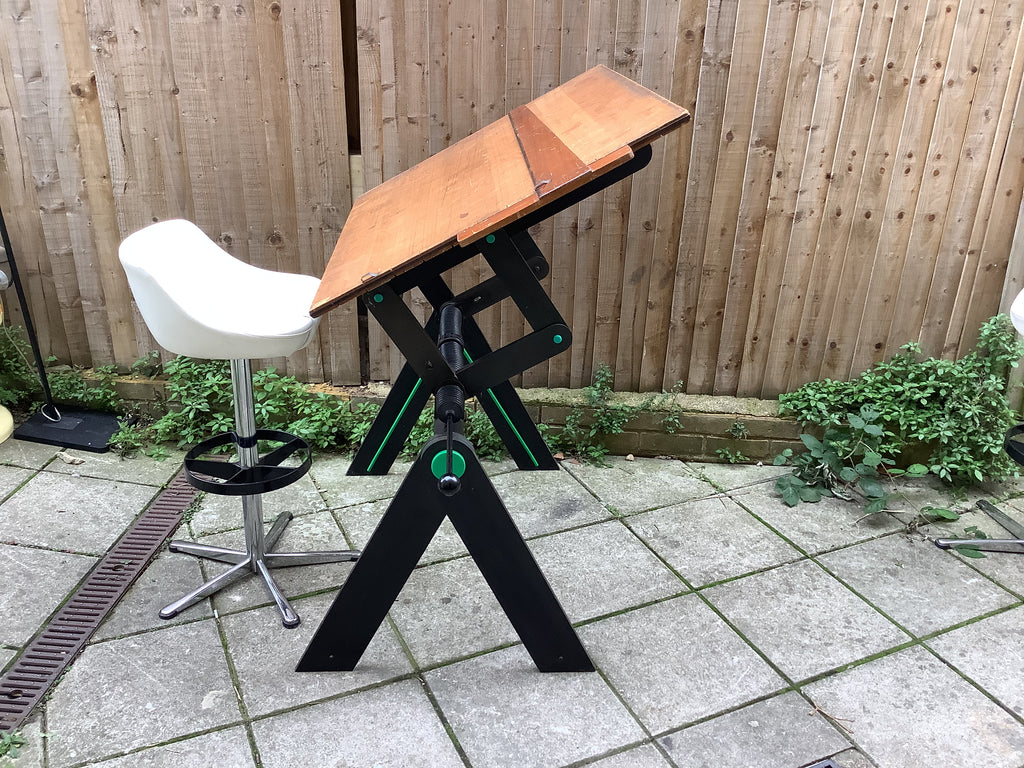 PAOLO PARIGI DRAWING TABLE OR DESK ARCHITECTURAL CONSTRUCTION 1975 ITALY