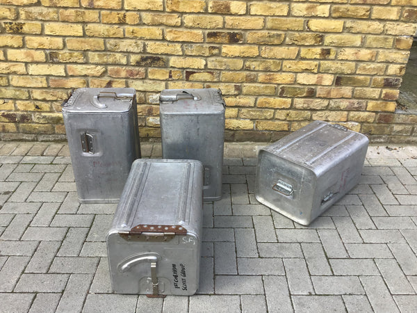 Vintage Aluminum cooler boxes