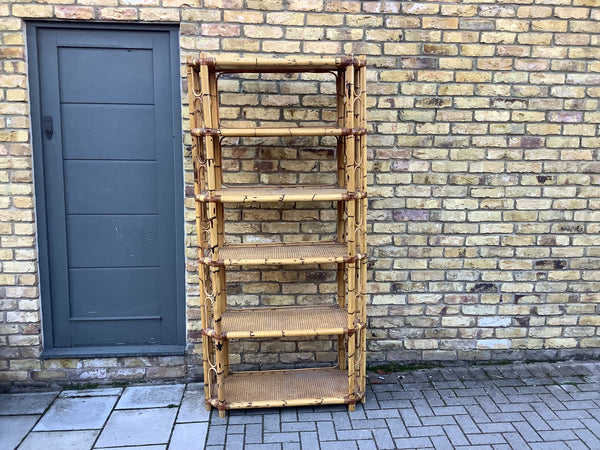 1970’s Italian Bamboo bookcase