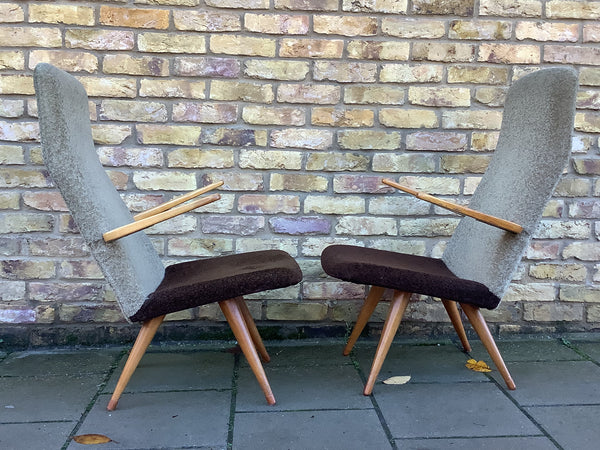 ’1950’s Dutch  armchairs style of Cees Braakman c