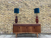 Bespoke pair of solid  wood table lamps